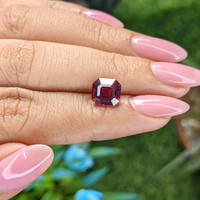 3.07 Ct. Pinkish Red Garnet from Tanzania Life Style