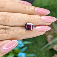 3.21 Ct. Red Garnet from Tanzania Life Style