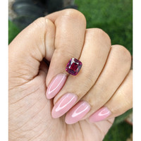 3.20 Ct. Purplish Pink Garnet from Tanzania Life Style