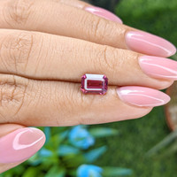 2.00 Ct. Purplish Pink Garnet from Tanzania Life Style