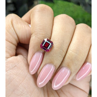2.72 Ct. Reddish Pink Garnet from Tanzania Life Style
