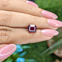 2.72 Ct. Reddish Pink Garnet from Tanzania Life Style