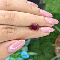 2.56 Ct. Reddish Pink Garnet from Tanzania Life Style