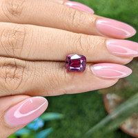 3.23 Ct. Purplish Pink Garnet from Tanzania Life Style