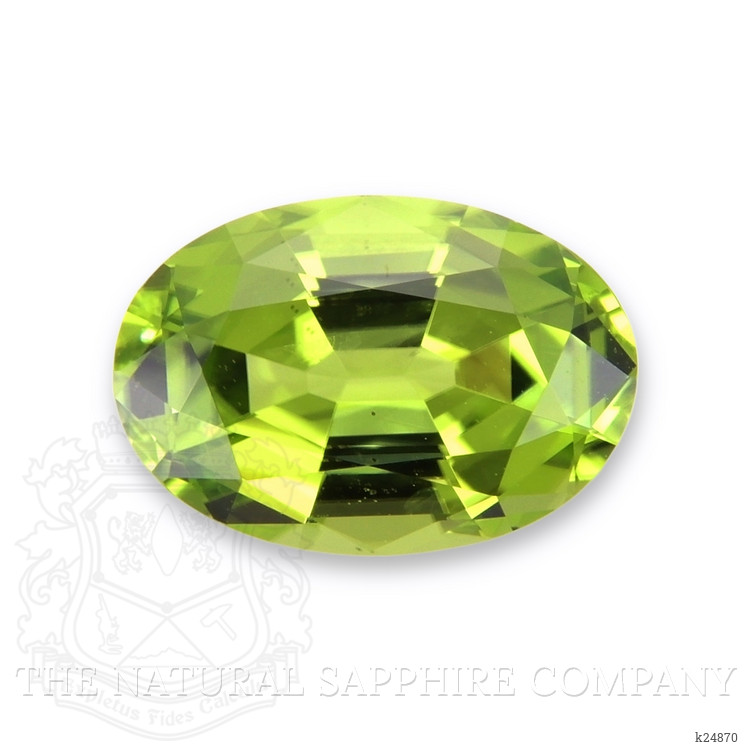 2.95 Ct. Yellowish Green Peridot from Burma (Myanmar)