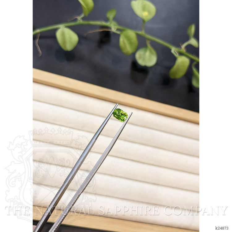 1.28 Ct. Yellowish Green Peridot from Burma (Myanmar)