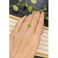 1.62 Ct. Yellowish Green Peridot from Burma (Myanmar) Life Style