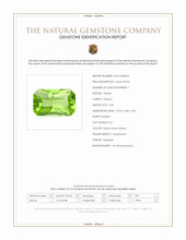 2.85 Ct. Green (Lime Green) Peridot from Tanzania Scan Report