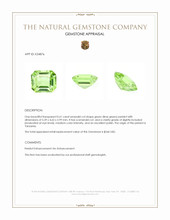 0.61 Ct. Green (Lime Green) Peridot from Tanzania Appraisal