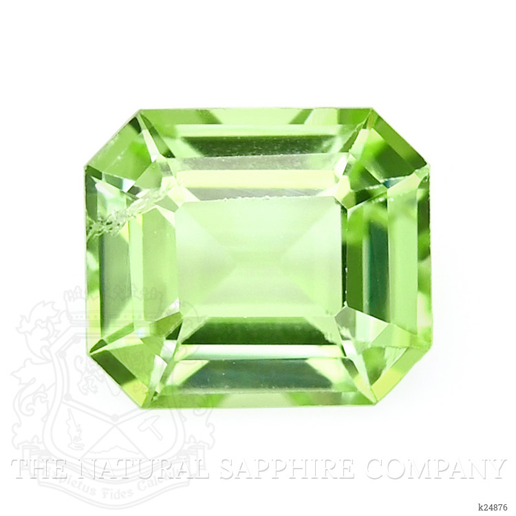 0.61 Ct. Green (Lime Green) Peridot from Tanzania