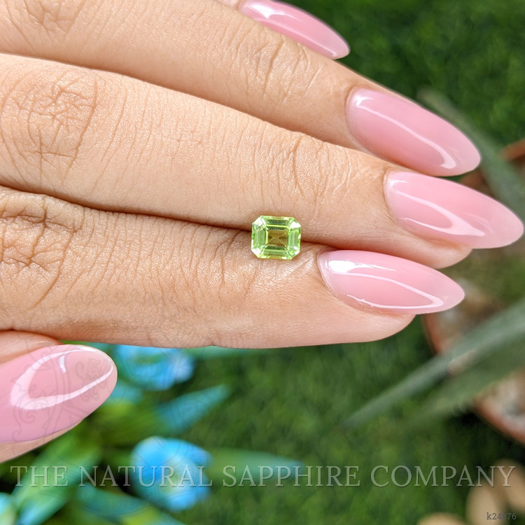 0.61 Ct. Green (Lime Green) Peridot from Tanzania