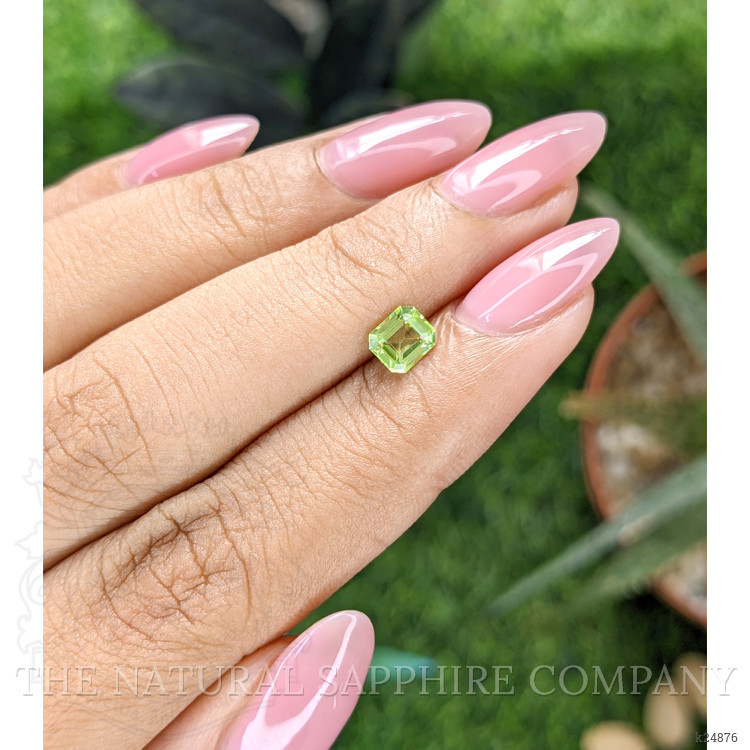 0.61 Ct. Green (Lime Green) Peridot from Tanzania