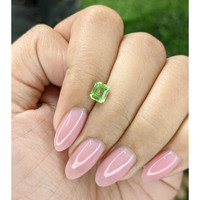 0.75 Ct. Green (Lime Green) Peridot from Tanzania Life Style