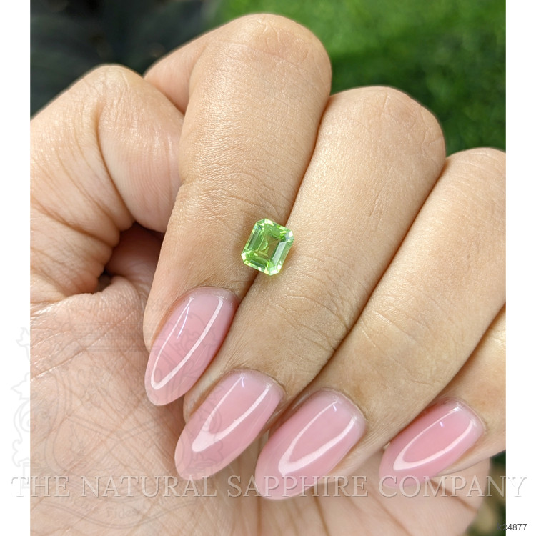 0.75 Ct. Green (Lime Green) Peridot from Tanzania