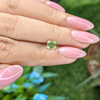 0.72 Ct. Green (Lime Green) Peridot from Tanzania Life Style