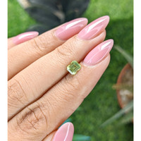 0.72 Ct. Green (Lime Green) Peridot from Tanzania Life Style