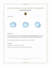 9.32 Ct. Cabochon Aquamarine from Brazil Appraisal