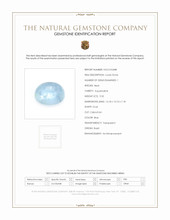9.32 Ct. Cabochon Aquamarine from Brazil Scan Report
