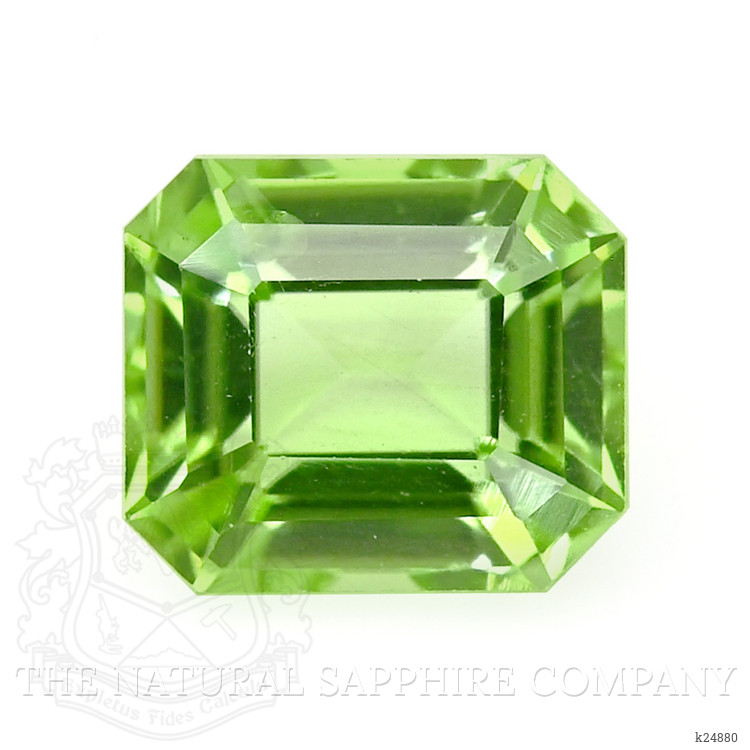 0.93 Ct. Green (Lime Green) Peridot from Tanzania