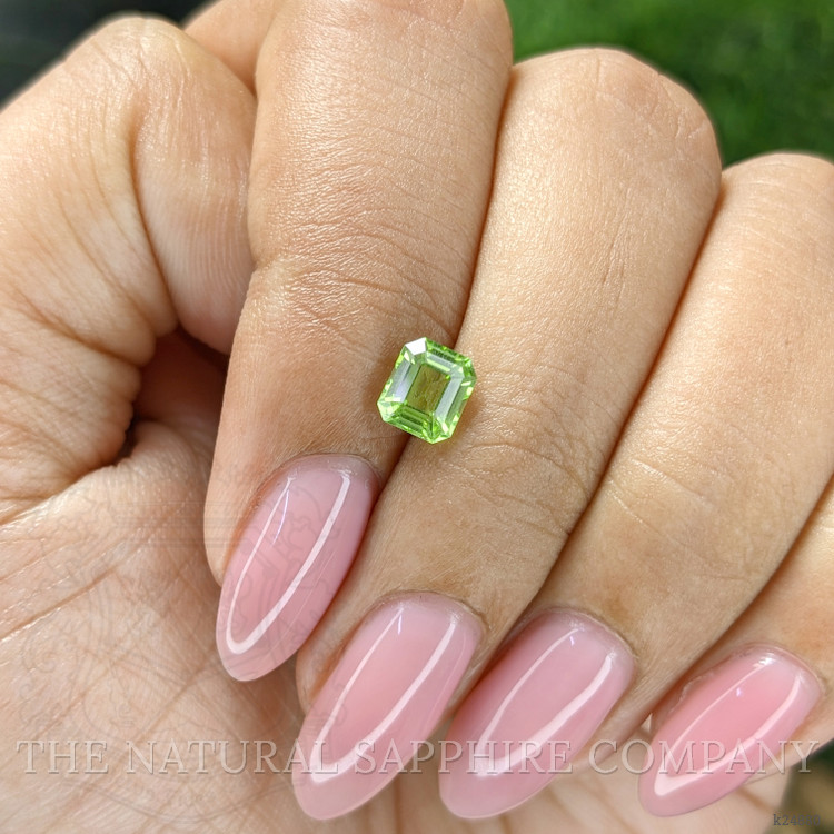 0.93 Ct. Green (Lime Green) Peridot from Tanzania