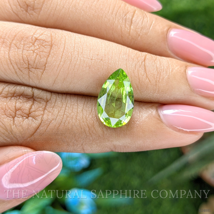 3.80 Ct. Green (Lime Green) Peridot from Tanzania