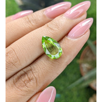 3.80 Ct. Green (Lime Green) Peridot from Tanzania Life Style