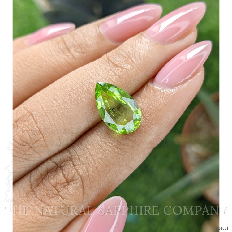 3.80 Ct. Green (Lime Green) Peridot from Tanzania