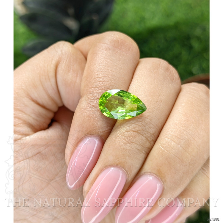 3.80 Ct. Green (Lime Green) Peridot from Tanzania