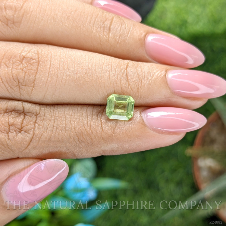 1.23 Ct. Green (Lime Green) Peridot from Tanzania