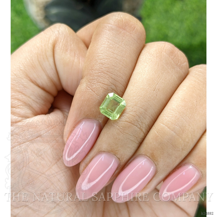 1.23 Ct. Green (Lime Green) Peridot from Tanzania