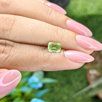 0.97 Ct. Green (Lime Green) Peridot from Tanzania Life Style