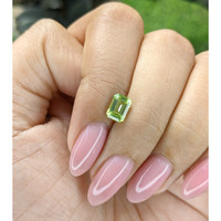 0.97 Ct. Green (Lime Green) Peridot from Tanzania Life Style