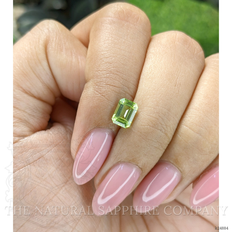 0.97 Ct. Green (Lime Green) Peridot from Tanzania