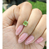 0.92 Ct. Green (Lime Green) Peridot from Tanzania Life Style
