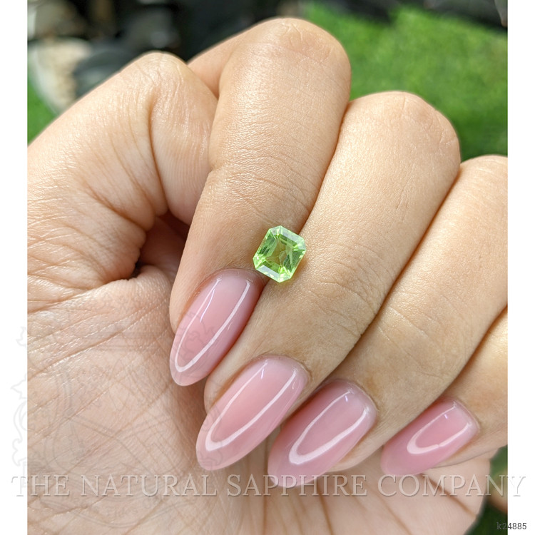 0.92 Ct. Green (Lime Green) Peridot from Tanzania