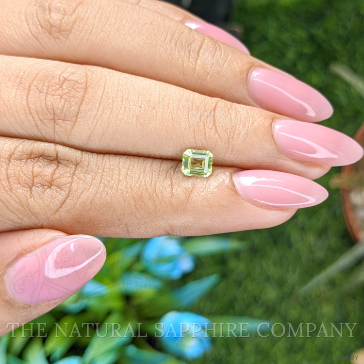 0.56 Ct. Green (Lime Green) Peridot from Tanzania