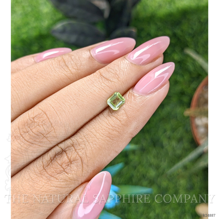 0.56 Ct. Green (Lime Green) Peridot from Tanzania