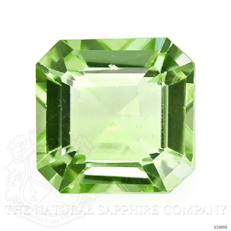 0.72 Ct. Green (Lime Green) Peridot from Tanzania
