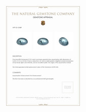 9.52 Ct. Cabochon Aquamarine from Brazil Appraisal