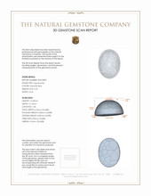 9.52 Ct. Cabochon Aquamarine from Brazil 3 D Scan Report
