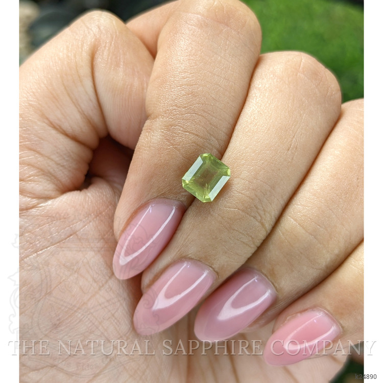 1.33 Ct. Green (Lime Green) Peridot from Tanzania