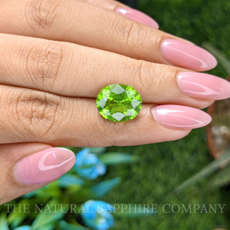 5.62 Ct. Green (Lime Green) Peridot from Tanzania