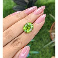 5.62 Ct. Green (Lime Green) Peridot from Tanzania Life Style