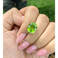5.62 Ct. Green (Lime Green) Peridot from Tanzania Life Style