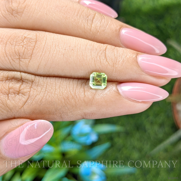 0.73 Ct. Green (Lime Green) Peridot from Tanzania