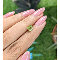 0.73 Ct. Green (Lime Green) Peridot from Tanzania Life Style
