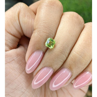 0.73 Ct. Green (Lime Green) Peridot from Tanzania Life Style