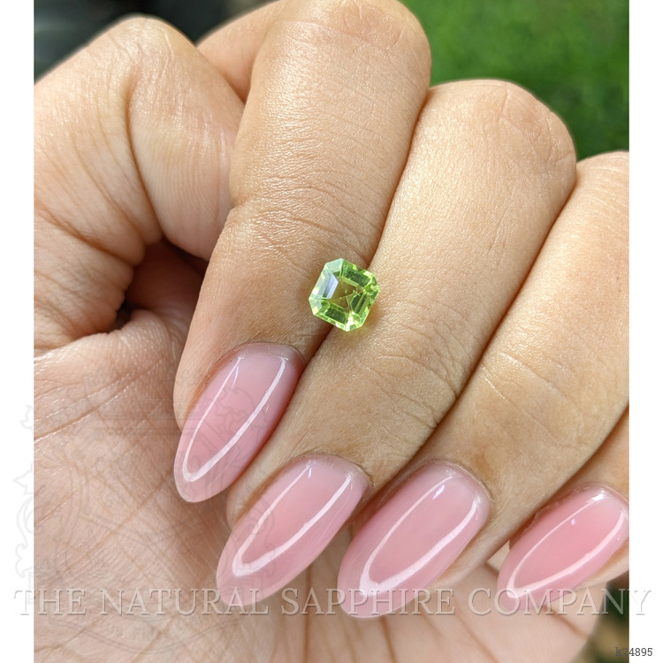 0.73 Ct. Green (Lime Green) Peridot from Tanzania