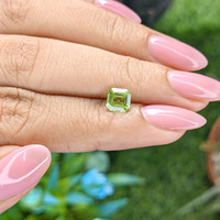1.04 Ct. Green (Lime Green) Peridot from Tanzania Life Style