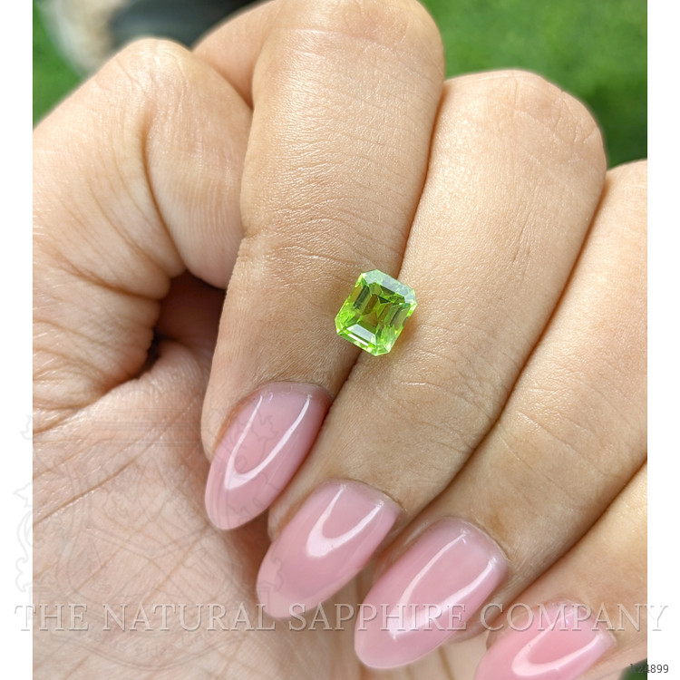 1.13 Ct. Green (Lime Green) Peridot from Tanzania